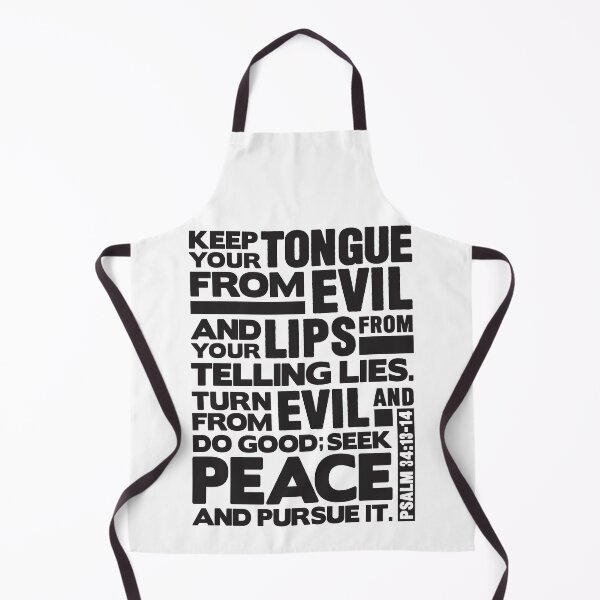 Item preview, Psalm 34:13-14 Keep Your Tongue From Evil designed and sold by plushism.