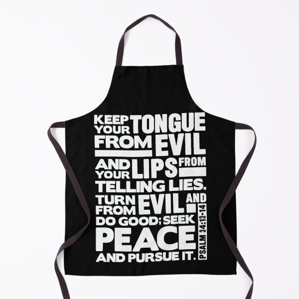 Item preview, Psalm 34:13-14 Keep Your Tongue From Evil designed and sold by plushism.