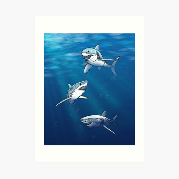 Shiver of Sharks VI Art Print