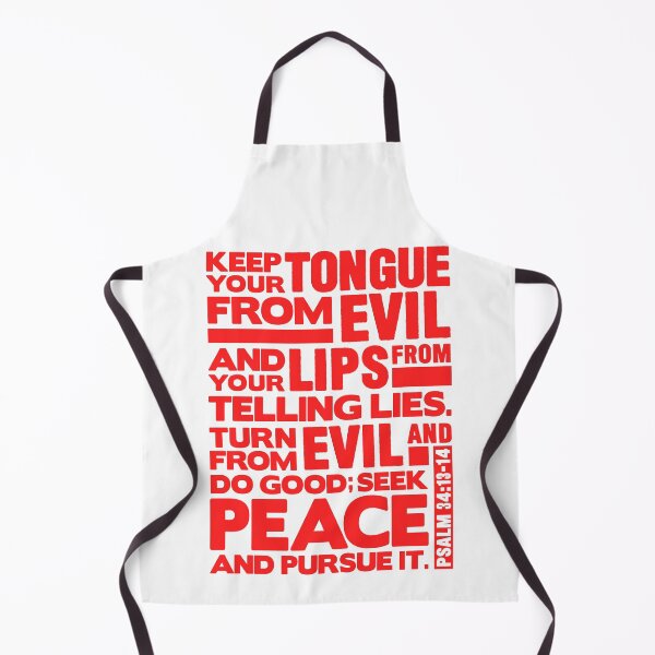 Item preview, Psalm 34:13-14 Keep Your Tongue From Evil designed and sold by plushism.