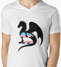 DEFEND TRANS YOUTH Men's V-Neck T-Shirt