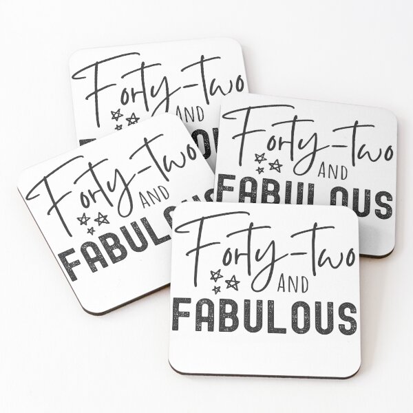 Item preview, 42 And Fabulous Birthday designed and sold by Equitees.