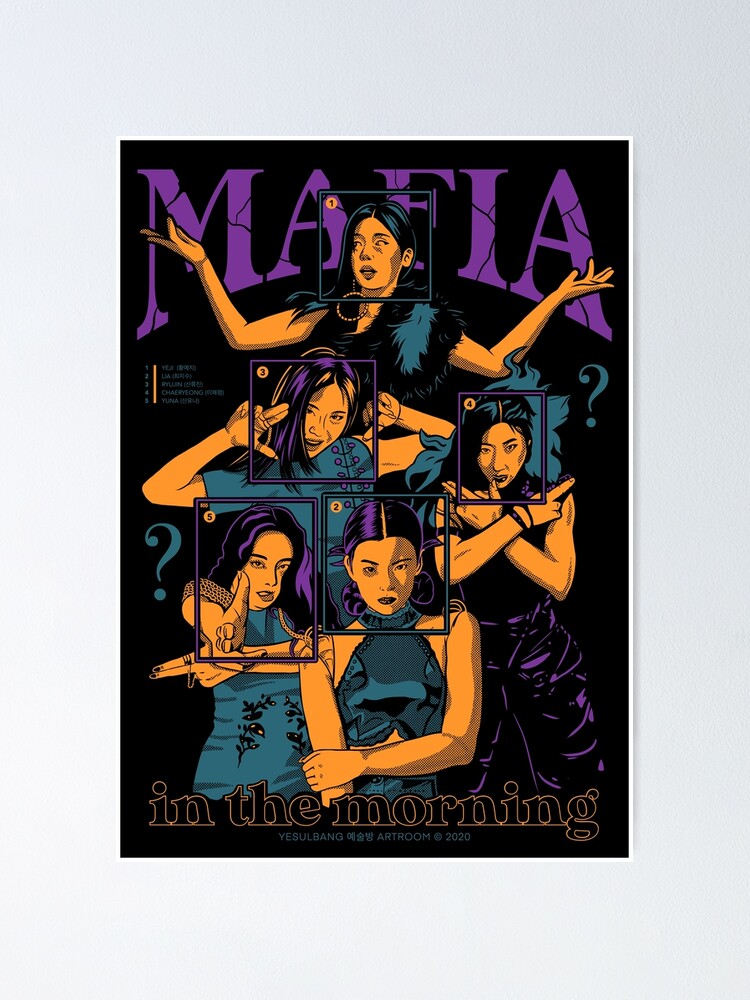 Retro Mafia in the Morning ITZY Shirt Poster for Sale by