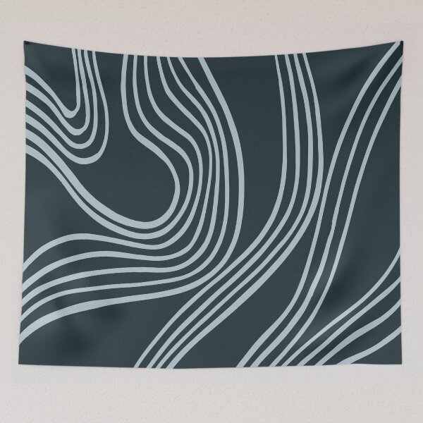 Item preview, Abstract Sea Green Curves  designed and sold by PeachyLitchi.
