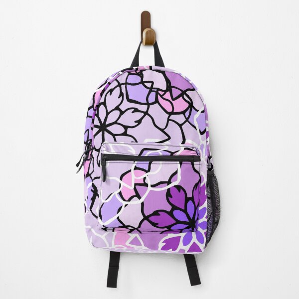 Item preview, Purple, pink, black, and white flower tessellations designed and sold by ValliaRose.