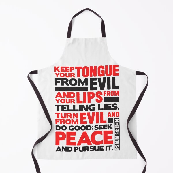 Item preview, Psalm 34:13-14 Keep Your Tongue From Evil designed and sold by plushism.