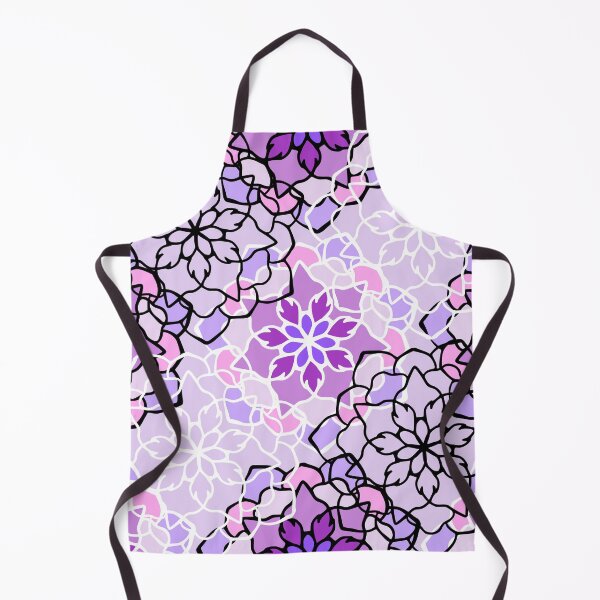Item preview, Purple, pink, black, and white flower tessellations designed and sold by ValliaRose.