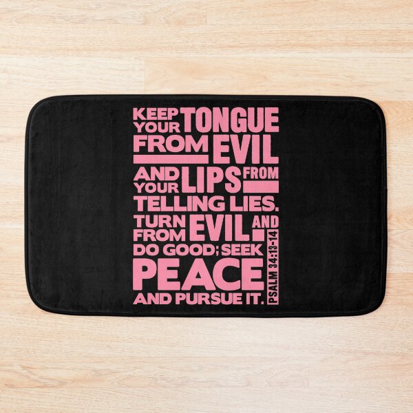 Item preview, Psalm 34:13-14 Keep Your Tongue From Evil designed and sold by plushism.