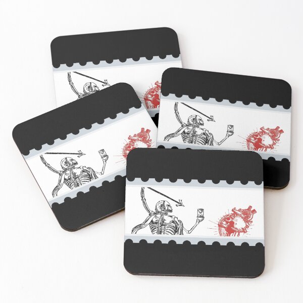 Item preview, Stamp Ink Blot Blackbeard Pirate Flag Reimagined White Background designed and sold by Freihalt.