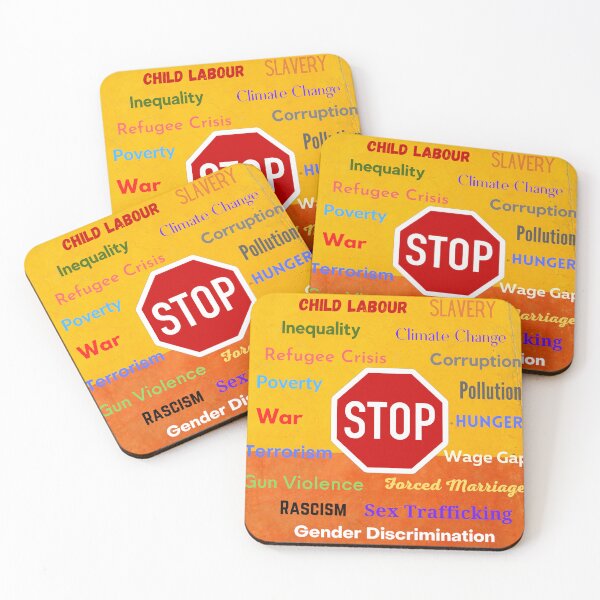 Item preview, Stop Injustice designed and sold by MelloHDesigns.