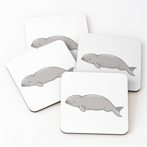Item preview, Baby beluga whale swimming designed and sold by paw-sci.