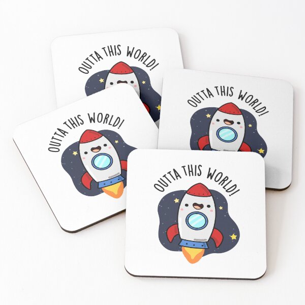 Item preview, Outta This World Funny Rocket Puns  designed and sold by punnybone.