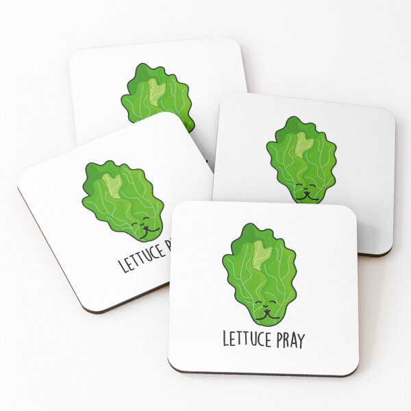 Item preview, Lettuce Pray Funny Veggie Puns  designed and sold by punnybone.