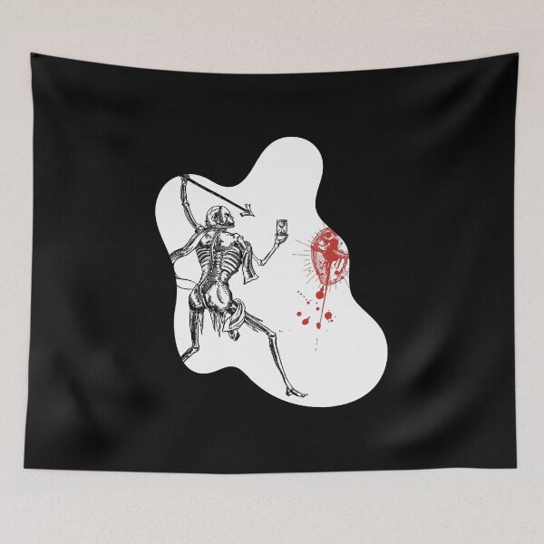 Item preview, Puddle Blackbeard Pirate Flag Reimagined White Background designed and sold by Freihalt.