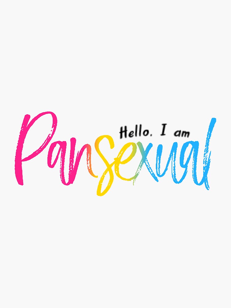 Hello I Am Pansexual Lqbtq Pride Sticker By Fifinicole22