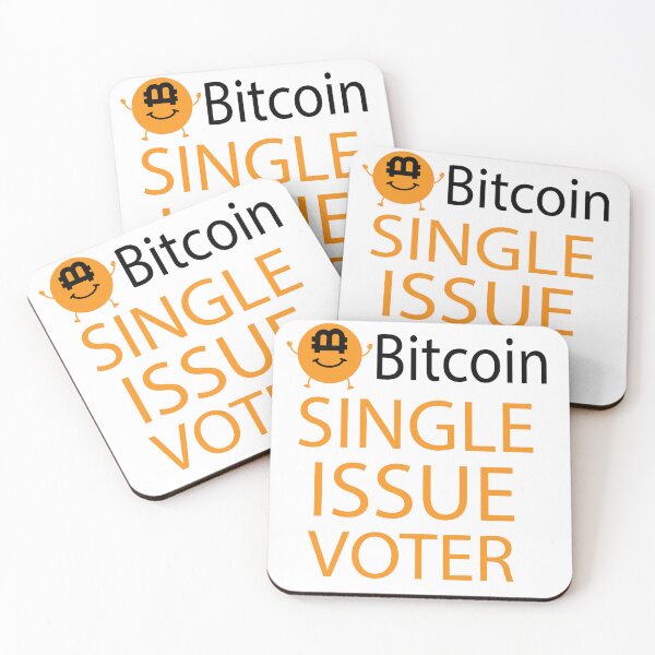Item preview, funny Bitcoin Single Issue Voter designed and sold by xteamdesign.