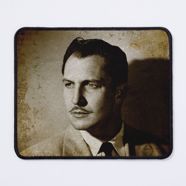 Item preview, Gold Textured and Distressed Portrait of Vincent Price designed and sold by VintageLuxury.