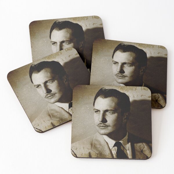 Item preview, Gold Textured and Distressed Portrait of Vincent Price designed and sold by VintageLuxury.