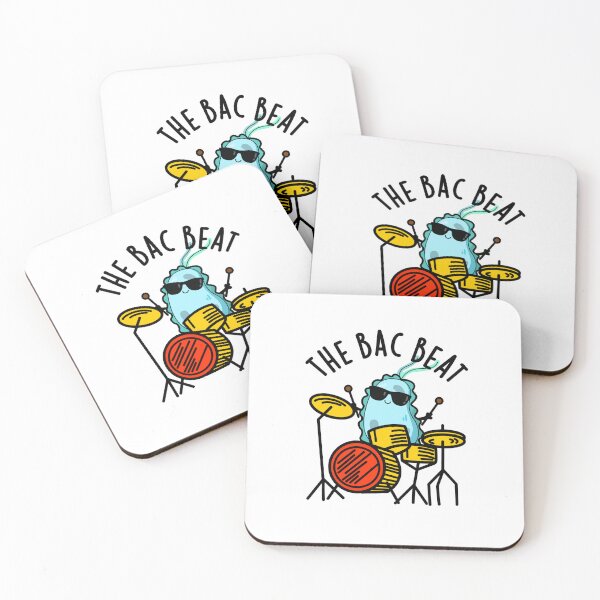 Item preview, The Bac Beat Drummer Funny Bacteria Puns  designed and sold by punnybone.