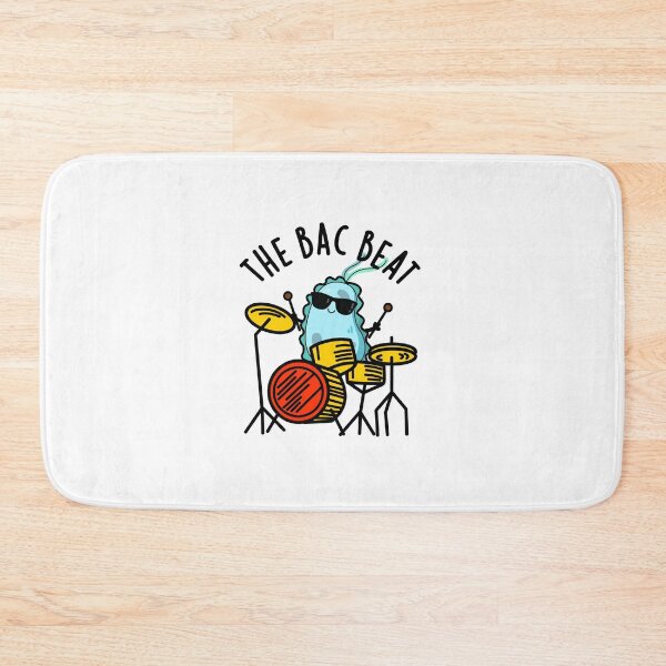 Item preview, The Bac Beat Drummer Funny Bacteria Puns  designed and sold by punnybone.
