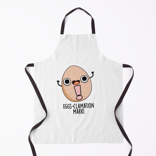 Item preview, Eggs-clamation Mark Funny Egg Pun designed and sold by punnybone.