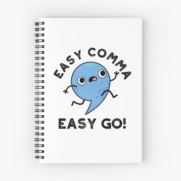 Item preview, Easy Comma Easy Go Funny Punctuation Puns  designed and sold by punnybone.