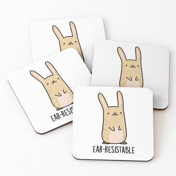 Item preview, Ear-resistable Funny Rabbit Puns  designed and sold by punnybone.