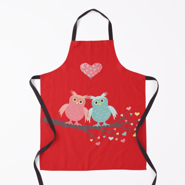 Item preview, Owls in love are sitting on the branch with heart shape balloon-cute designed and sold by PRT-SHIRTS.