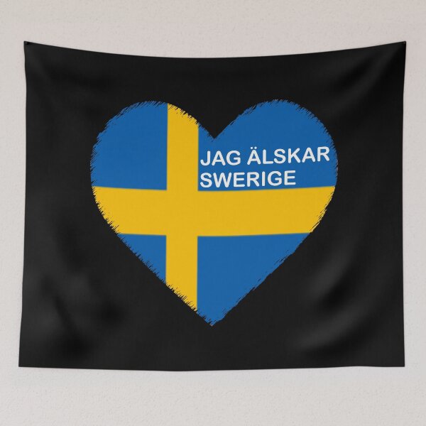 Item preview, I love Sweden design for stickers and t-shirts designed and sold by Breier.