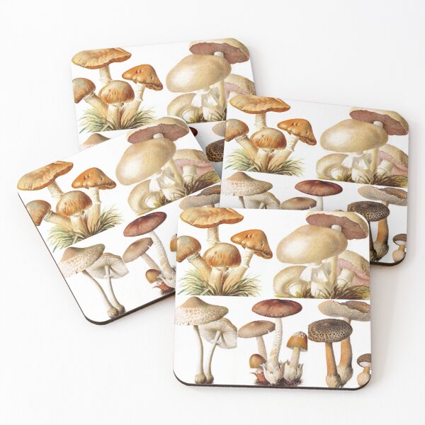 Item preview, Oldish Vintage Mushroom Montage Set #4 designed and sold by Krispsm.