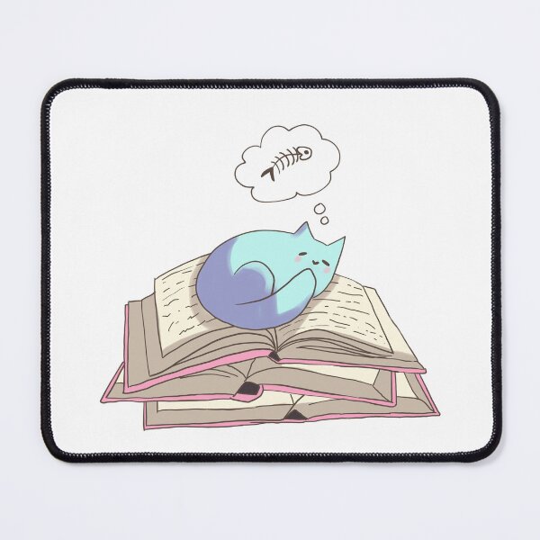 Item preview, Cat sleeping on books designed and sold by Mayarart.