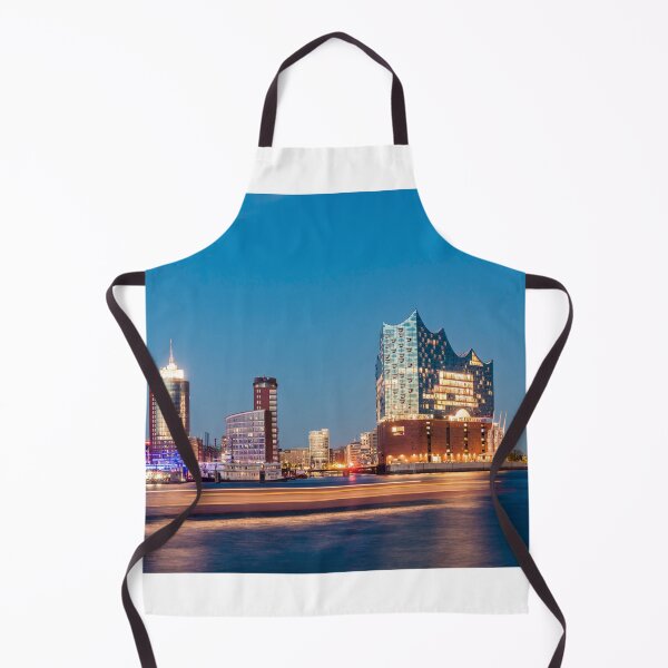 Item preview, Elbphilharmonie in the HafenCity in Hamburg at night designed and sold by dieterich.