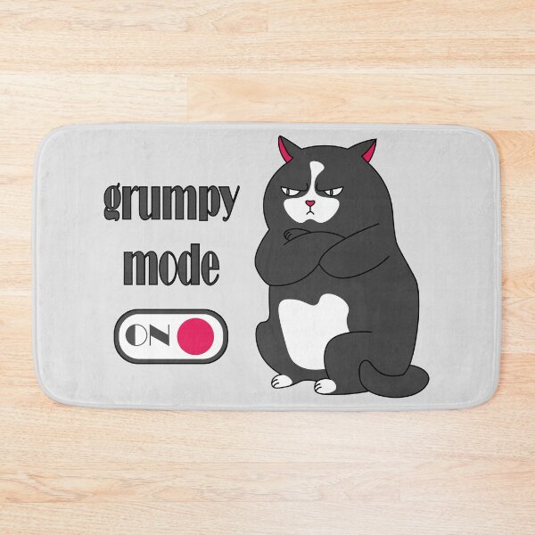 Item preview, Grumpy mode on fat cat designed and sold by CutieBlue.