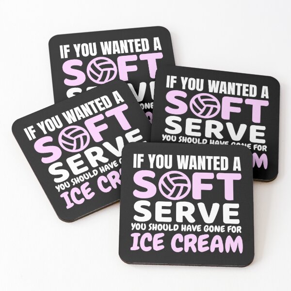 Item preview, If You Wanted A Soft Serve Volleyball Sticker designed and sold by jacksrome6.