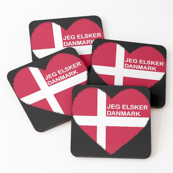 Item preview, I love Denmark design for stickers and t-shirts designed and sold by Breier.