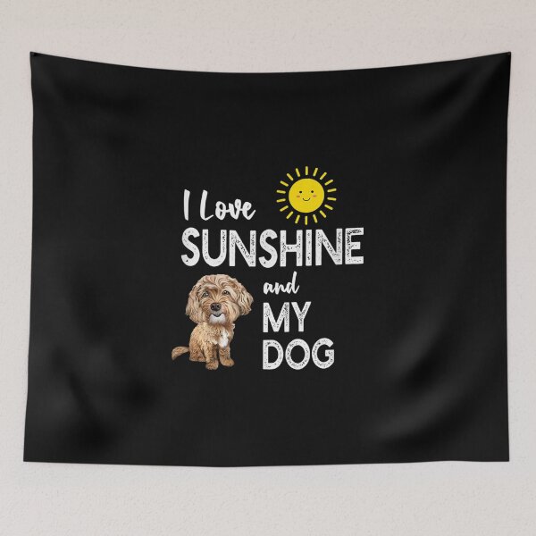 Item preview, I Love Sunshine And My Dog Cute Happy Emoticon Graphic  designed and sold by jeanniec55.