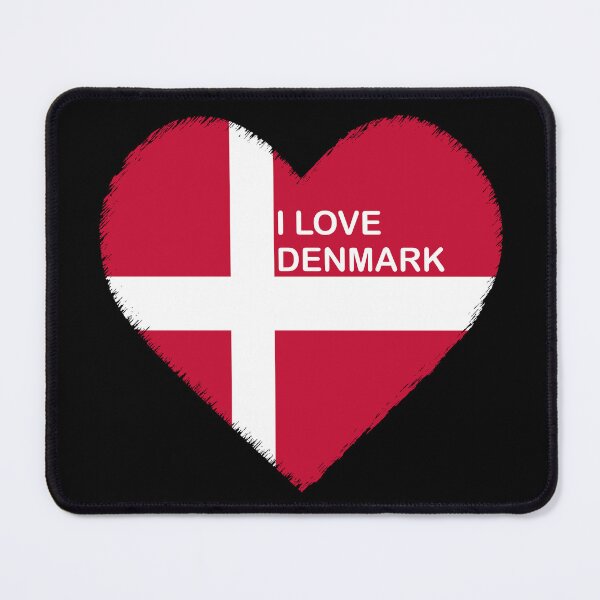 Item preview, I love Denmark design for stickers and t-shirts designed and sold by Breier.