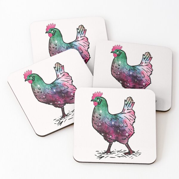 Item preview, Beautiful Chicken With Galaxy Art designed and sold by virillanissa.