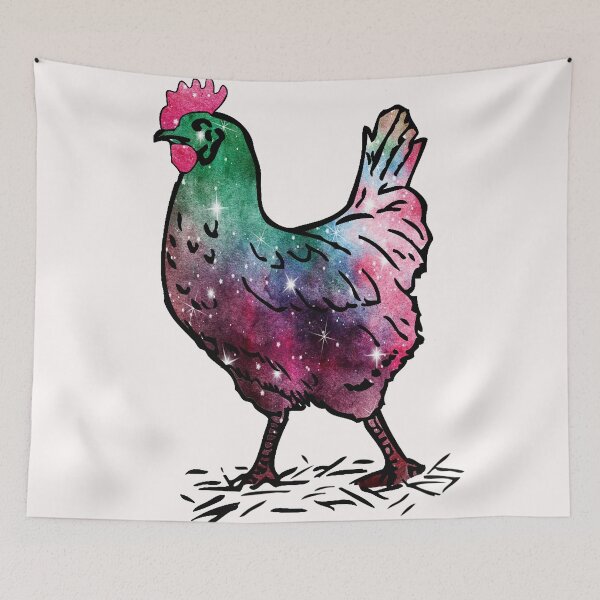 Item preview, Beautiful Chicken With Galaxy Art designed and sold by virillanissa.