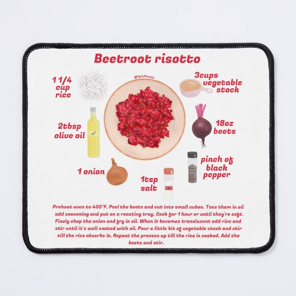 Item preview, Beetroot Risotto Vegan Recipe designed and sold by onepiconetreat.