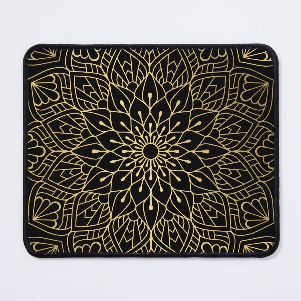 Item preview, Gold Mandala Pattern On Black designed and sold by Vic Torys ☆.