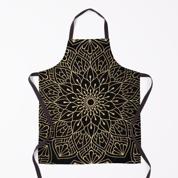 Item preview, Gold Mandala Pattern On Black designed and sold by Vic Torys ☆.