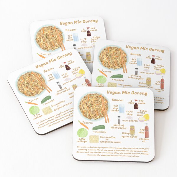 Item preview, Mie Goreng Recipe Vegan designed and sold by onepiconetreat.