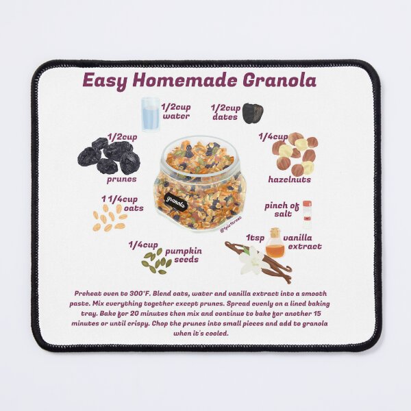 Item preview, Granola Recipe designed and sold by onepiconetreat.