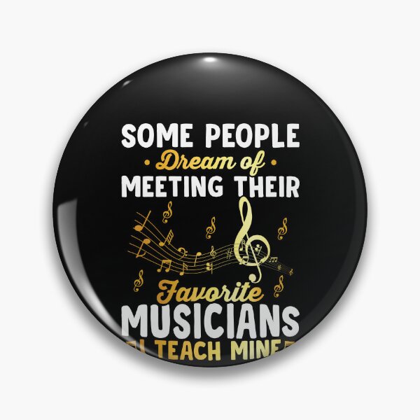 Item preview, Some People Dream of Meeting Their Favorite Musician Shirt, Music Teacher Shirt, Music Lover Shirt, Music Notes Shirt, Gifts For Musicians designed and sold by aymob.