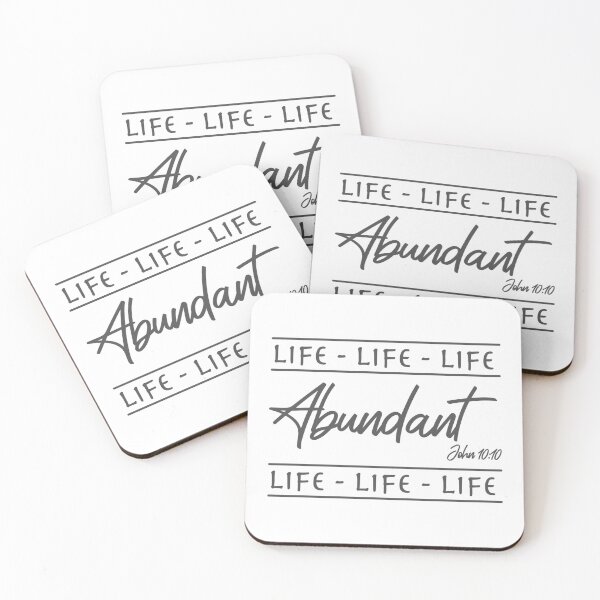 Item preview, Christian Design - Abundant Live - John 10 verse 10 designed and sold by simplydesignart.
