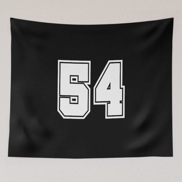 Item preview, 54 shirt number number college style designed and sold by GeogDesigns.