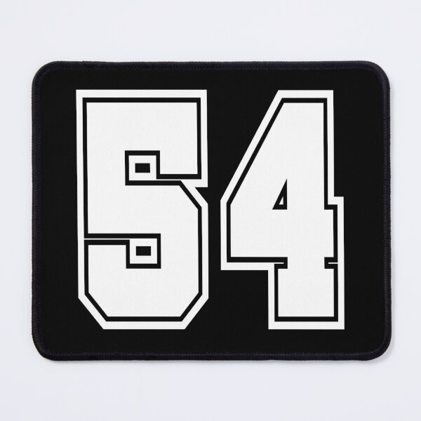 Item preview, 54 shirt number number college style designed and sold by GeogDesigns.