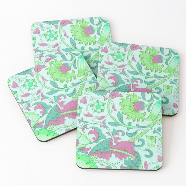 Item preview, Green Magenta Teal Lodden Pattern by William Morris designed and sold by fowons.