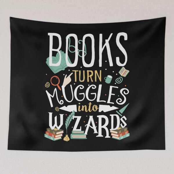 Item preview, Books turn Muggles into Wizards Essential . designed and sold by doriskellyr.
